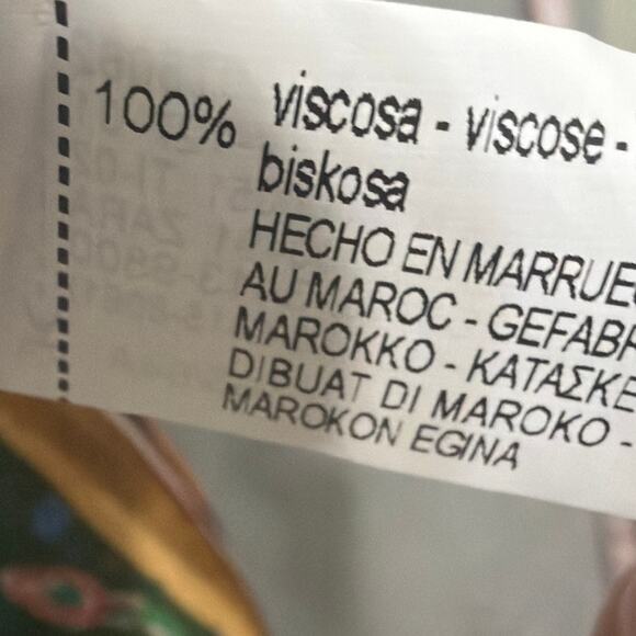 ZARA Satin Paisley Twist Front Crop Top V-Neck Blouse Indie Boho Chic Size S NWT - Picture 9 of 10